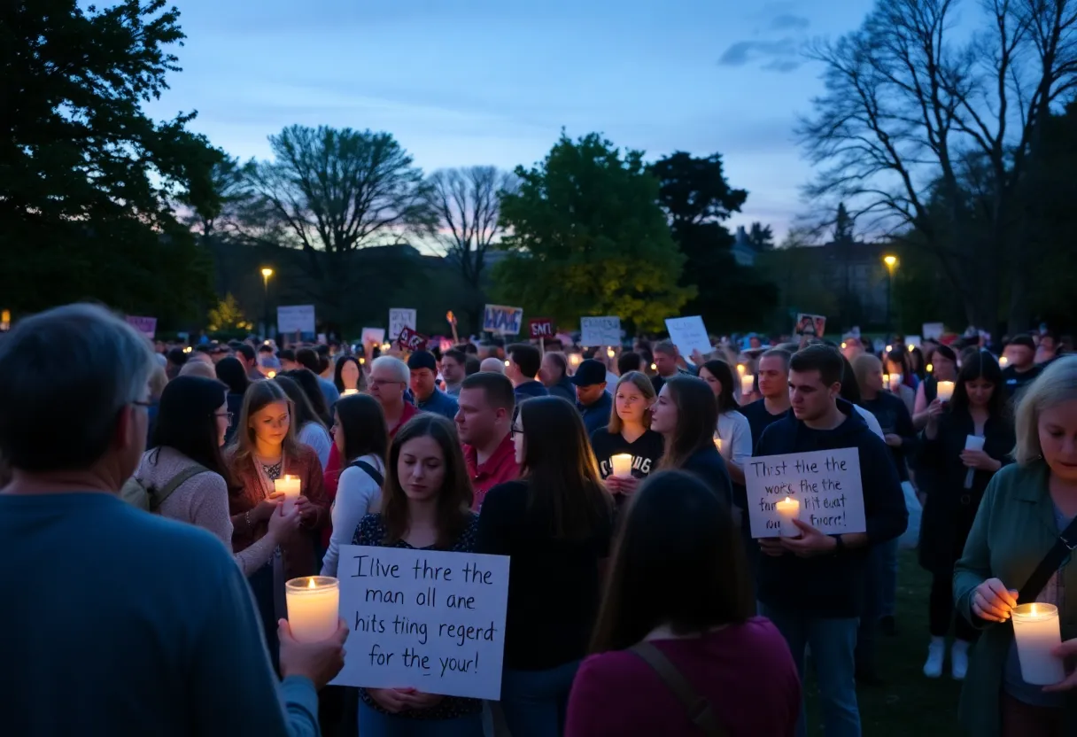 Candlelight Vigil for Charlie Kirk