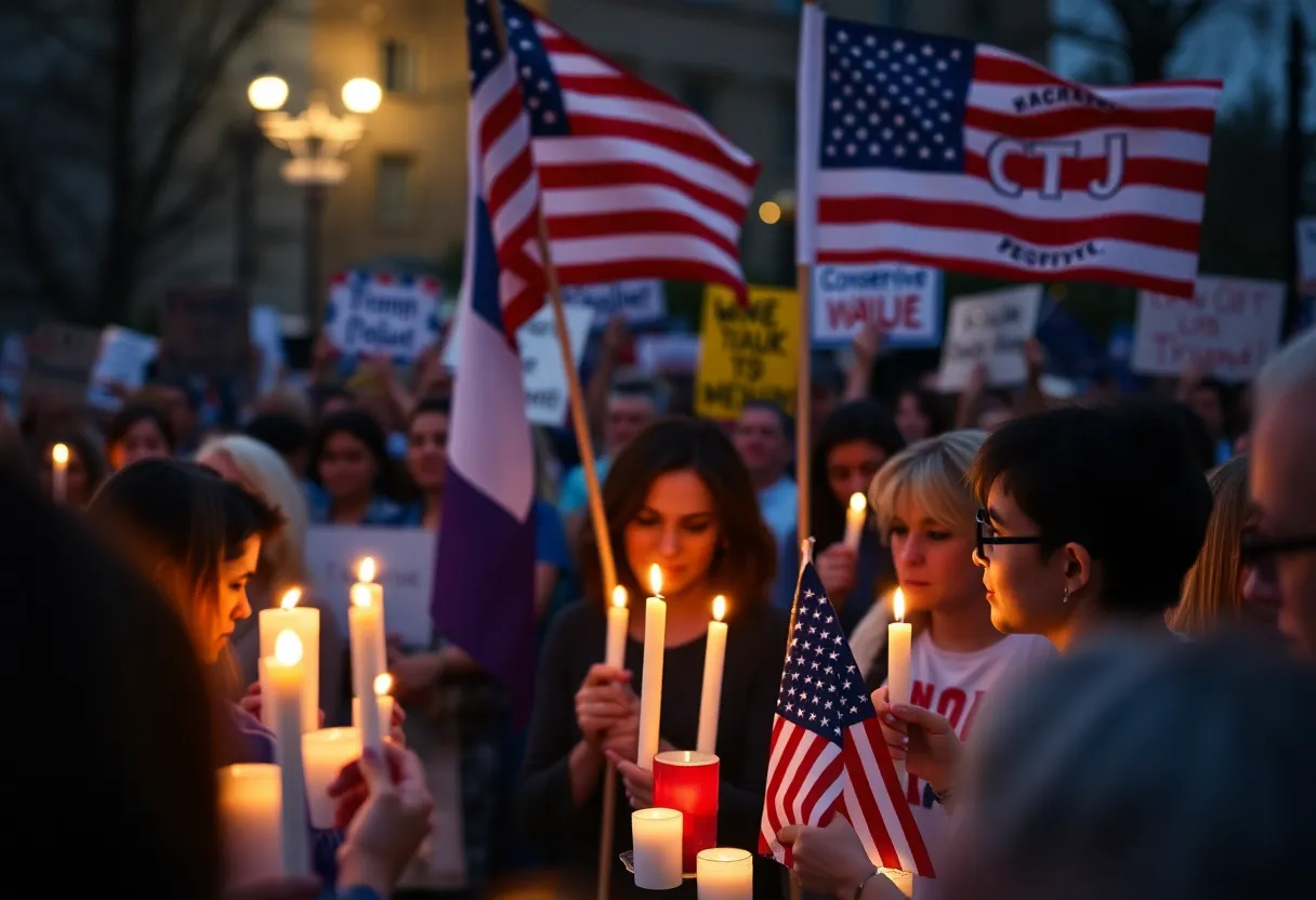 Candlelight Vigil for Unity in Conservative Movement