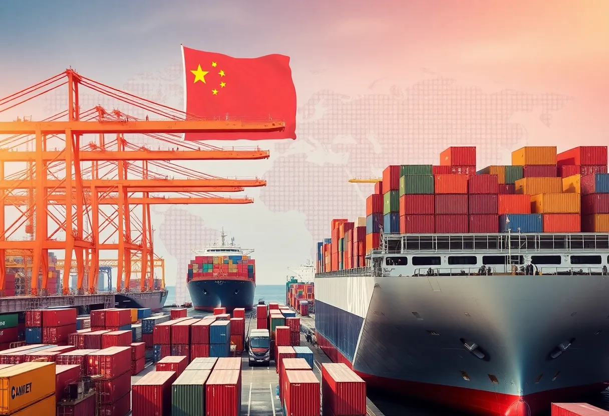 China Export Growth Port Scene