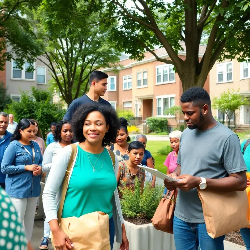 Residents engaged in community development activities