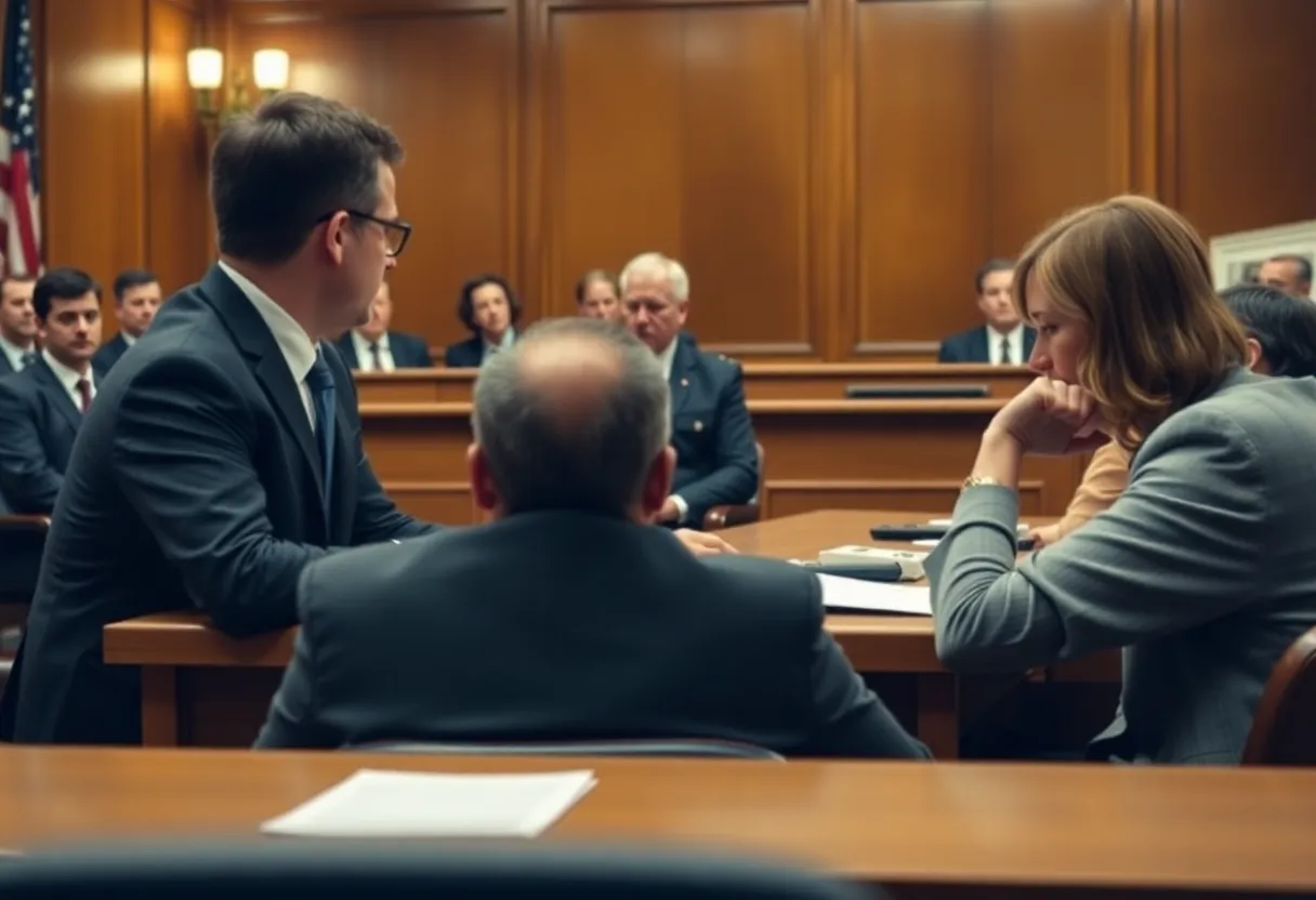 Courtroom Proceedings in Murder Case