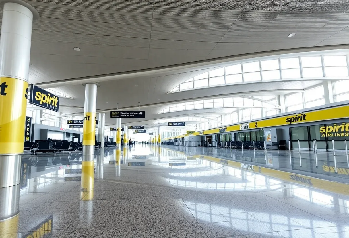 Empty Spirit Airlines Terminal