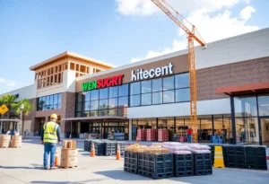 Construction at Gateway Market Center in St. Petersburg, Florida