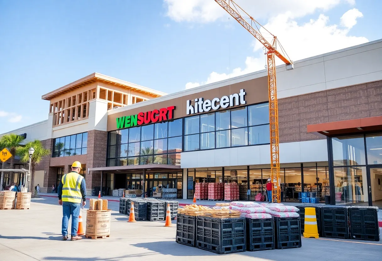 Construction at Gateway Market Center in St. Petersburg, Florida