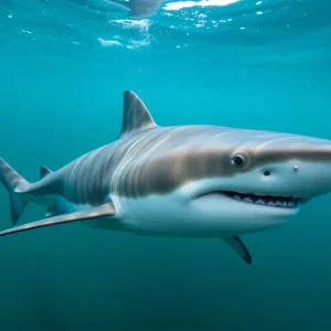 Great Hammerhead Shark in Coastal Waters
