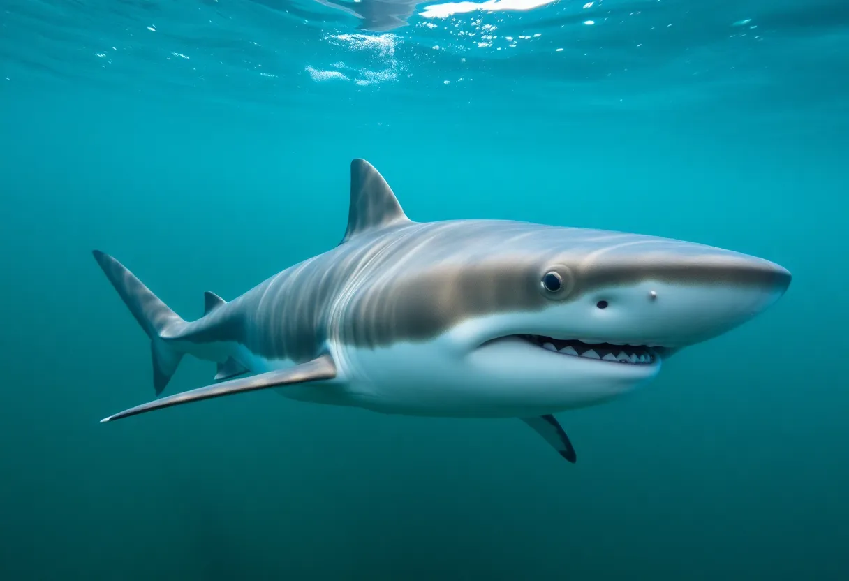 Great Hammerhead Shark in Coastal Waters
