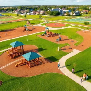 Families enjoying activities at Harvest Hope Park in Tampa