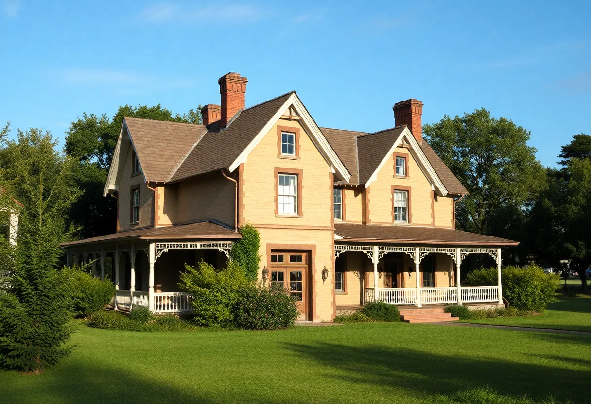 Historic Moseley Homestead surrounded by nature