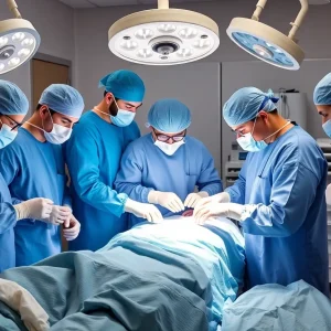 Medical professionals assisting patients during surgery in Guatemala.