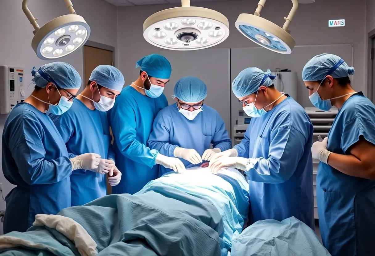 Medical professionals assisting patients during surgery in Guatemala.