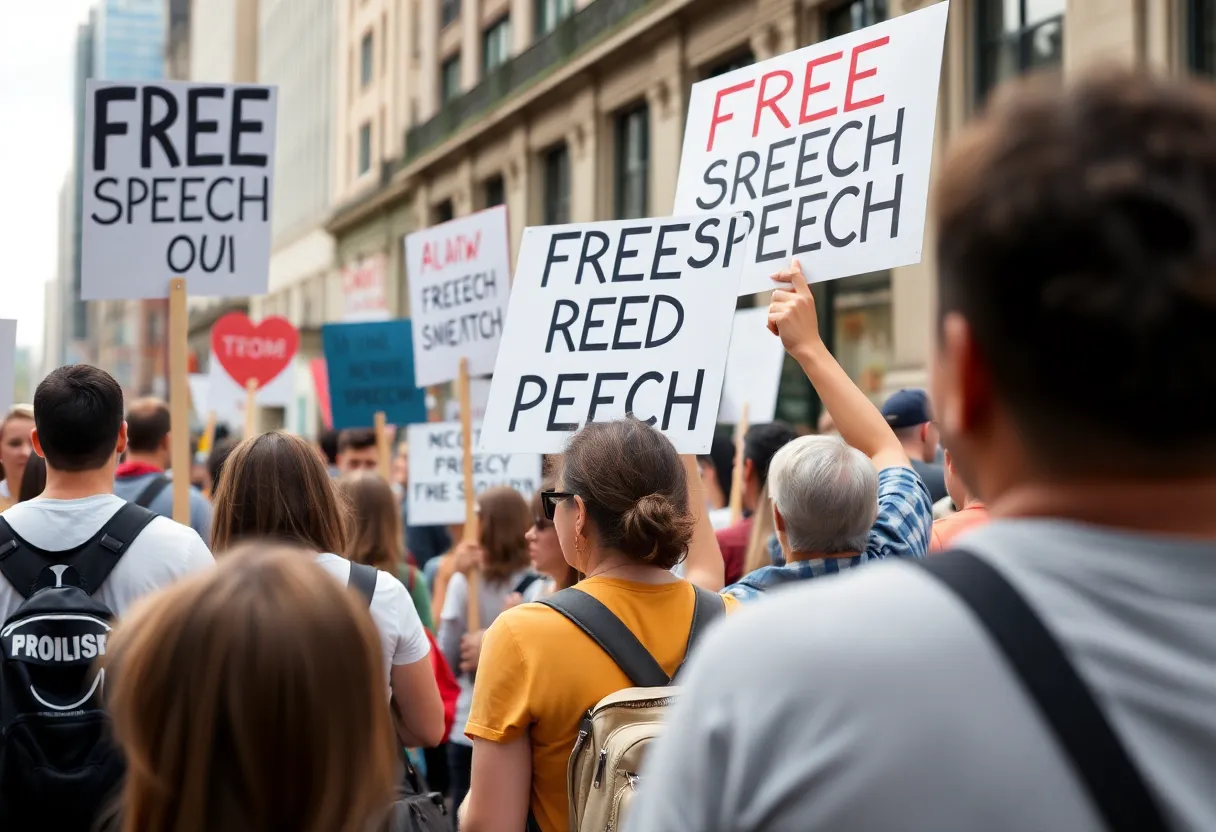 Rally for Free Speech Support