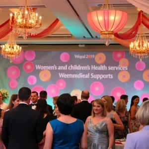 Guests enjoying the AdventHealth Starlight Gala at JW Marriott Tampa Water Street.