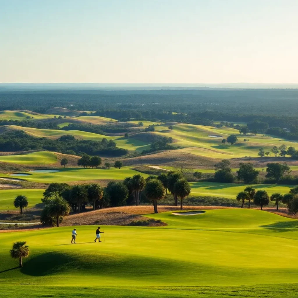 View of the new golf course at Streamsong Resort in Florida