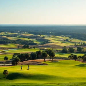 View of the new golf course at Streamsong Resort in Florida