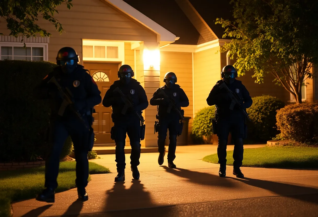SWAT Team Raid on Home