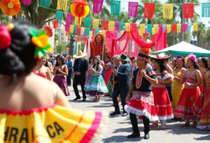 Festival attendees enjoying performances at the Unimos Festival