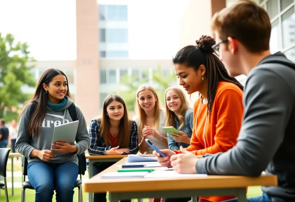 Students participating in sports management activities at USF