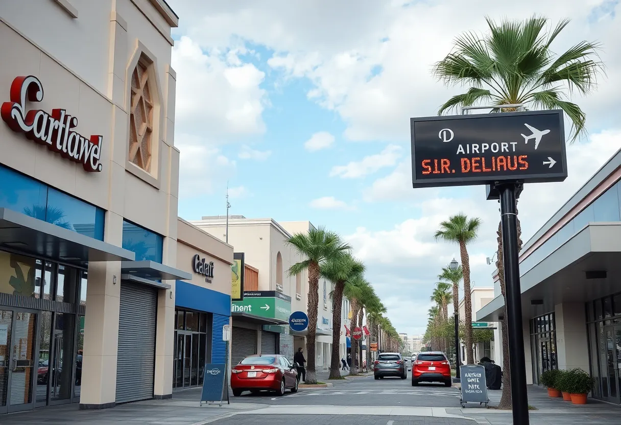 Central Florida Business District During Shutdown