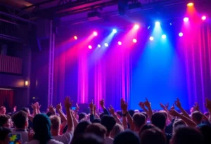 Crowd enjoying a comedy show at the Hard Rock Event Center