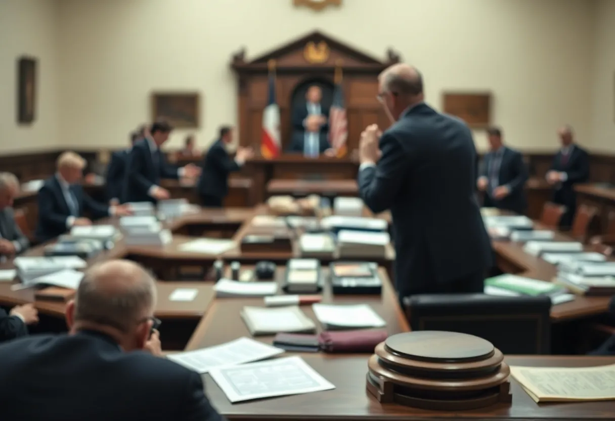 Court Proceedings Related to Political Controversy