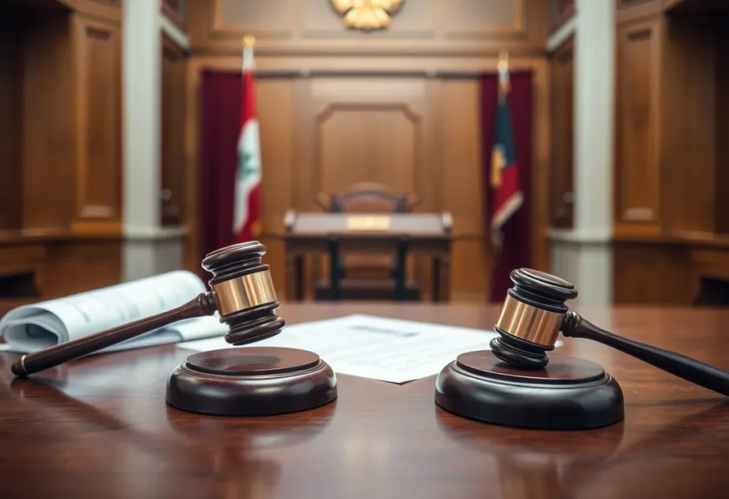 Courtroom Setting for Legal Proceedings