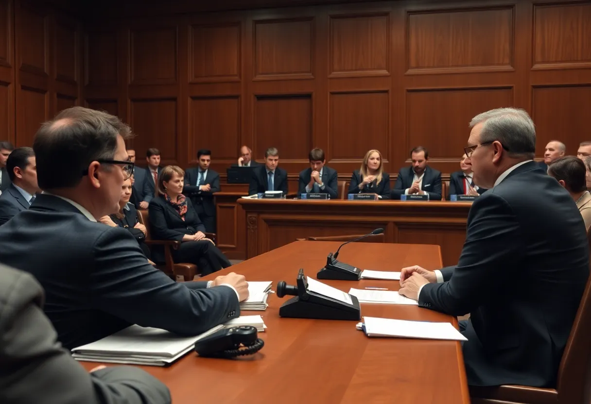 Courtroom Scene on Media Coverage