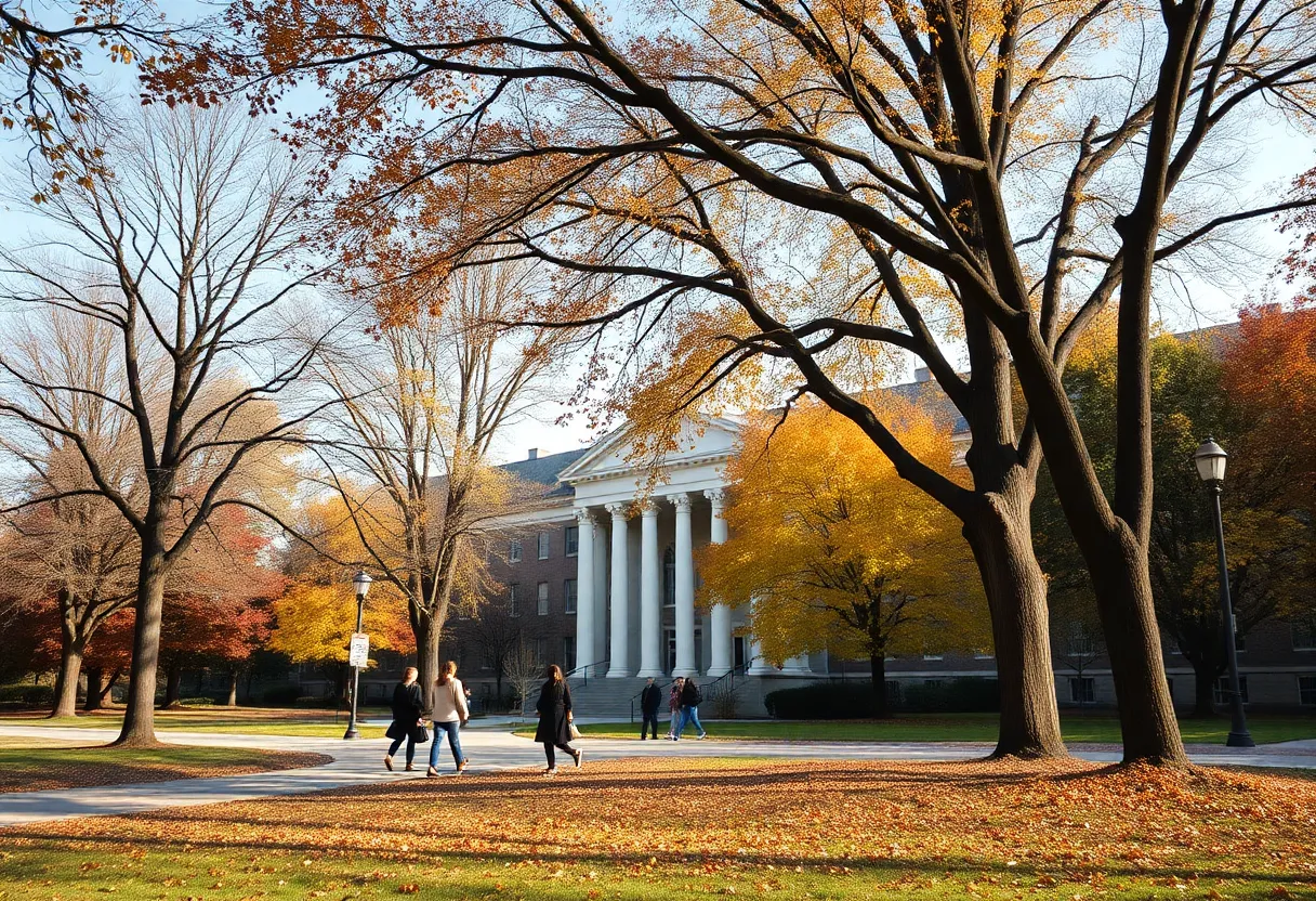 ETSU Campus in Autumn