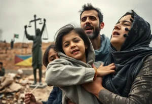 Family members expressing concern for their detained son, Mohammad Ibrahim.