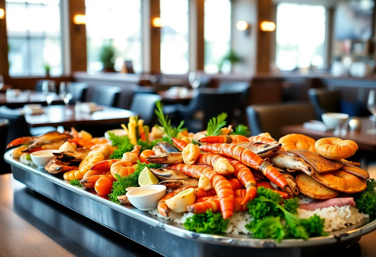 Seafood platter from Ocean Ink Raw Bar in Tampa