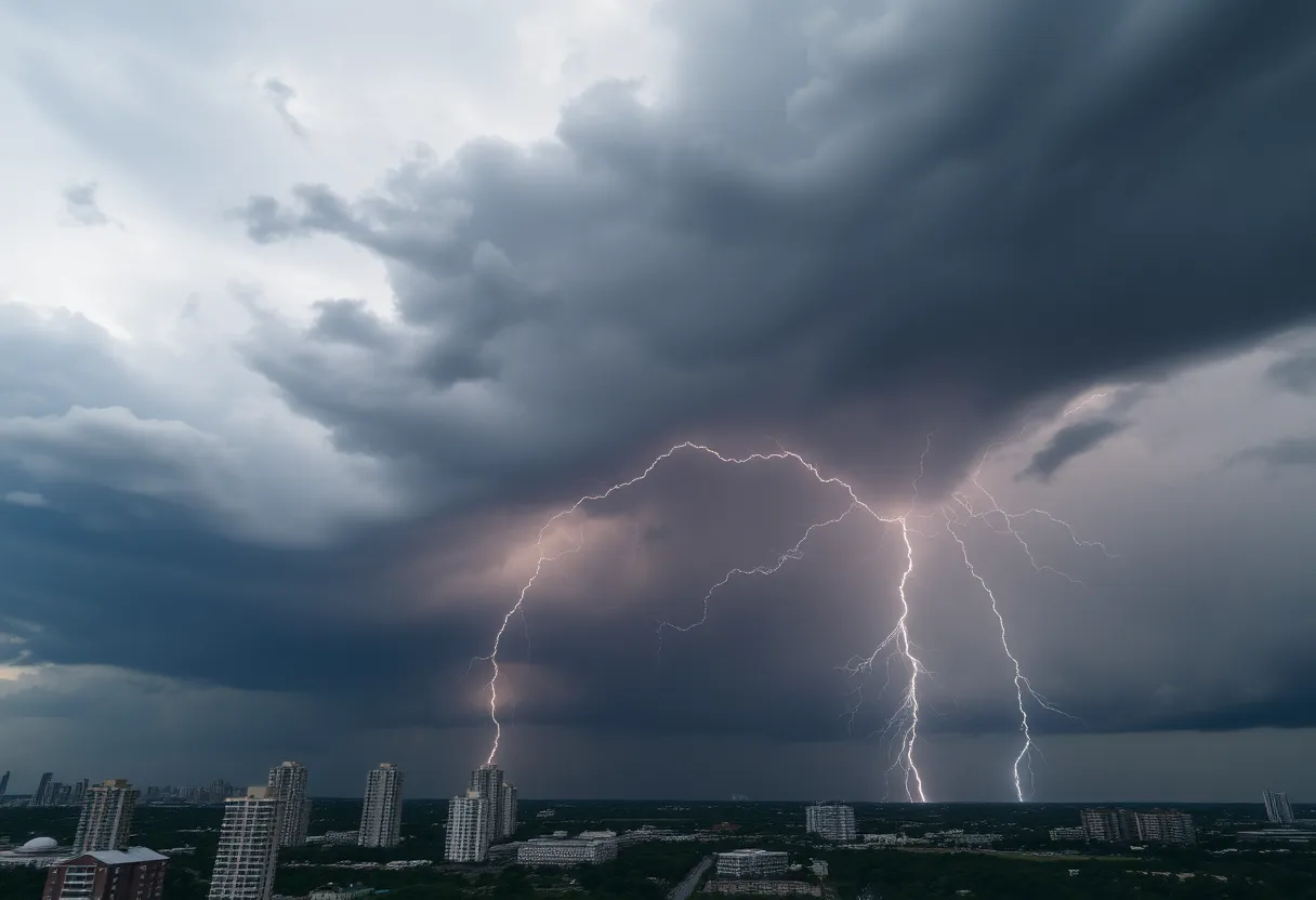 Stormy weather in Tampa, Florida