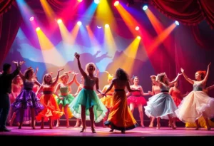 Colorful performance scene from The Wiz musical