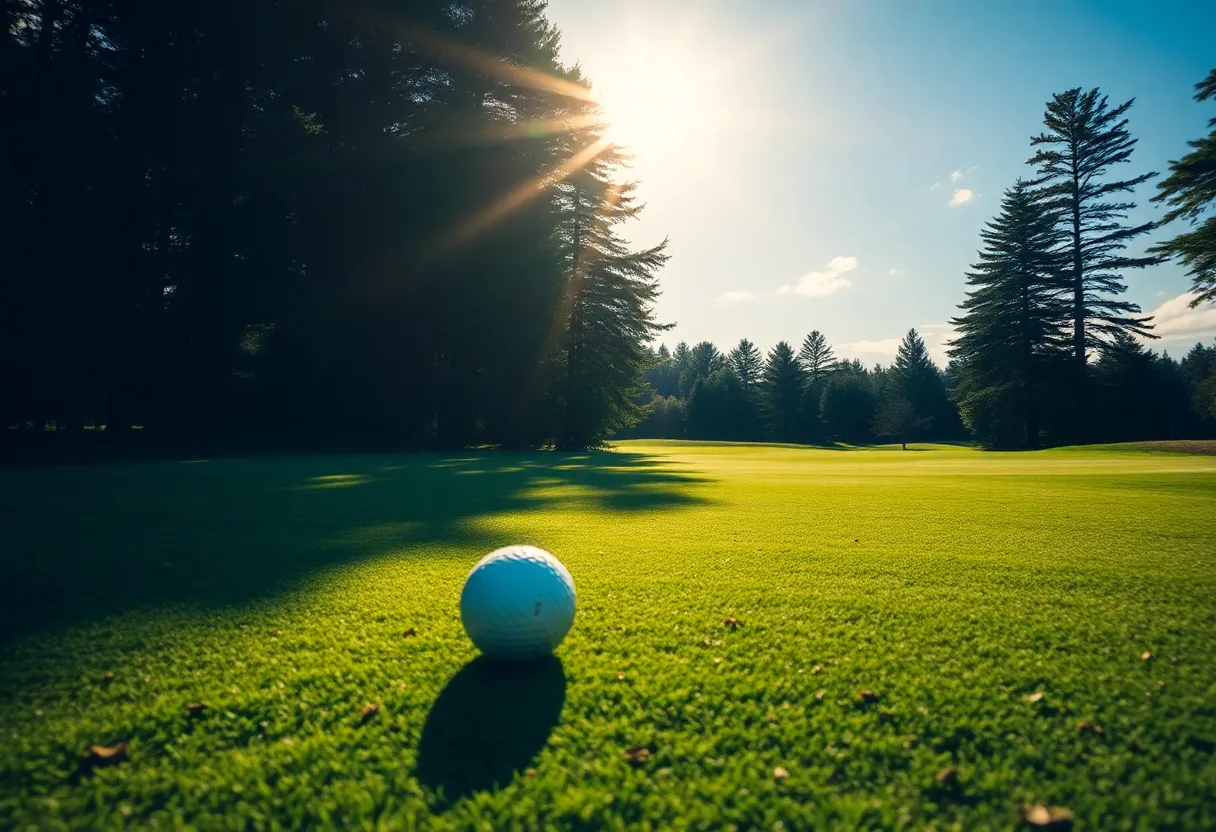 Close-Up of a Beautiful Golf Course