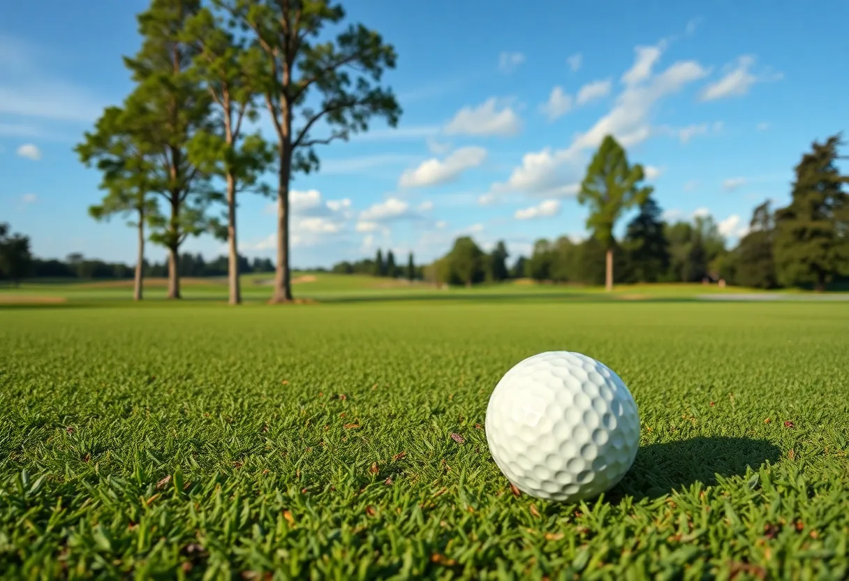 Close Up of a Beautiful Golf Course