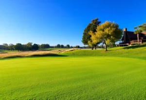 Close Up of a Beautiful Golf Course