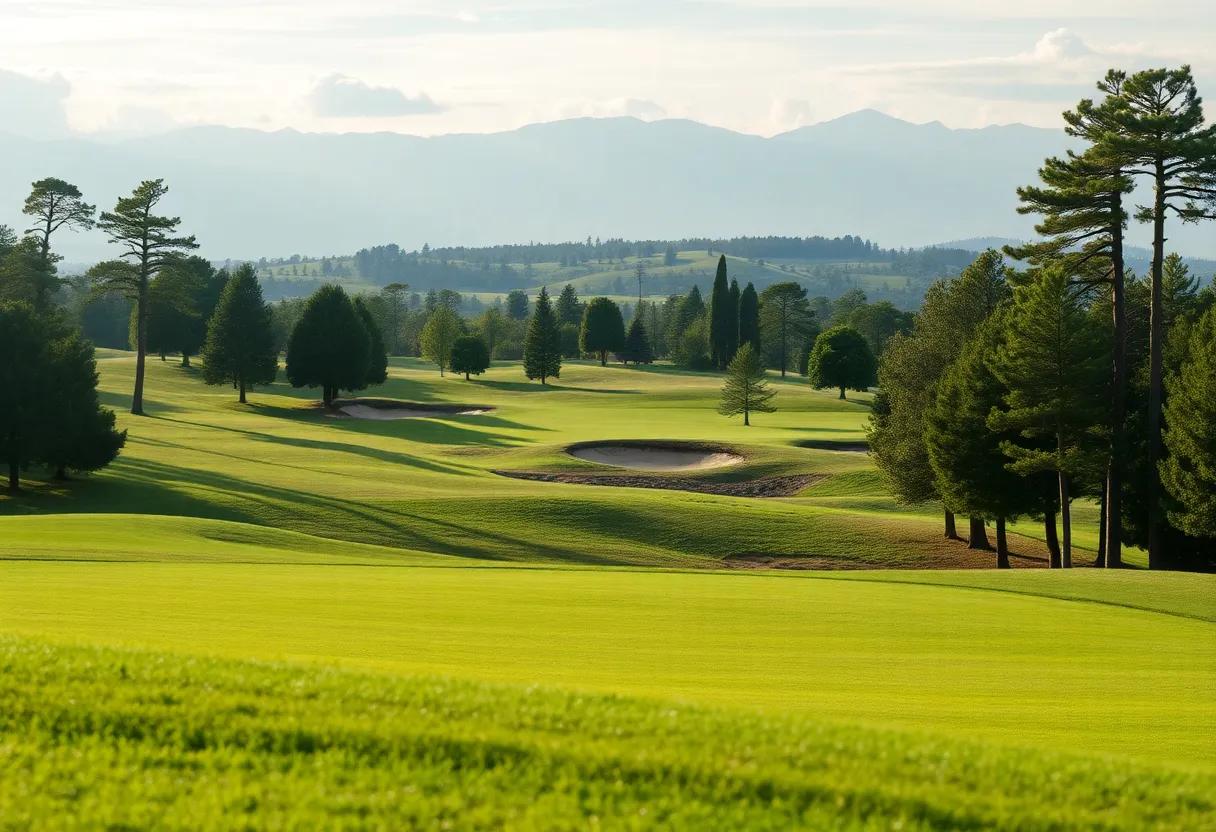 Close-Up of a Beautiful Golf Course