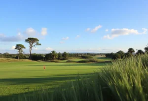 Close up of a Beautiful Golf Course