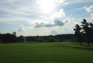 Close Up of a Beautiful Golf Course