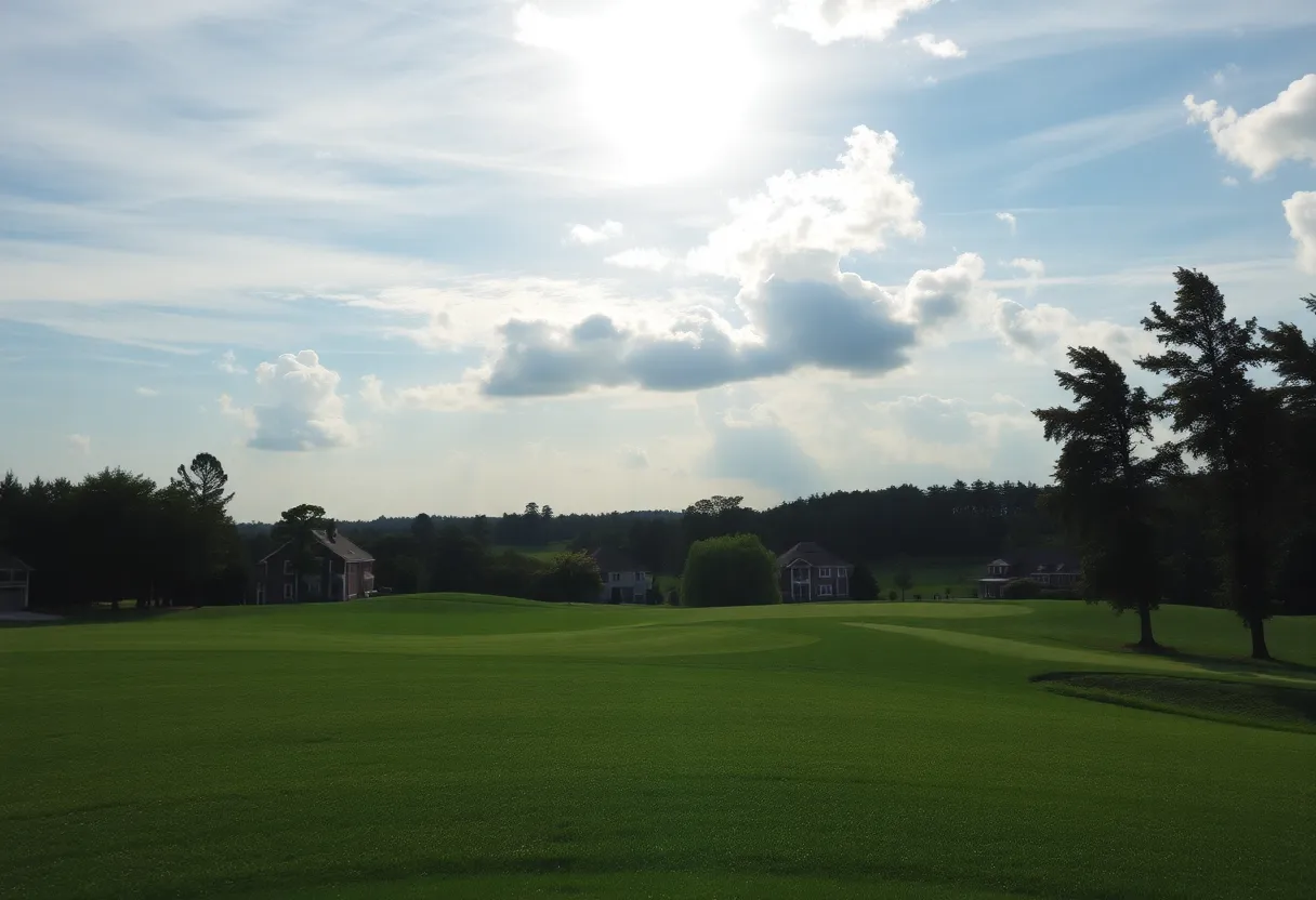 Close Up of a Beautiful Golf Course