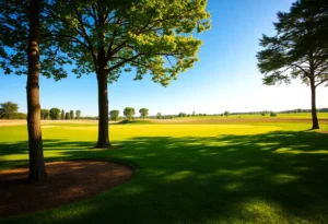 Close Up of a Beautiful Golf Course