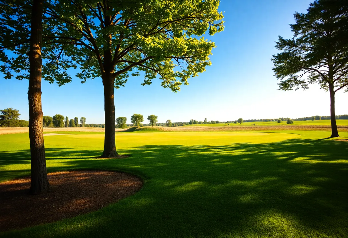 Close Up of a Beautiful Golf Course