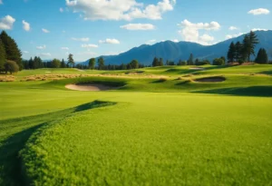 Close Up of a Beautiful Golf Course