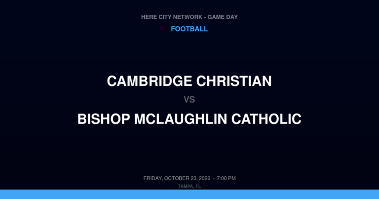 Cambridge Christian 48, Bishop McLaughlin Catholic 22