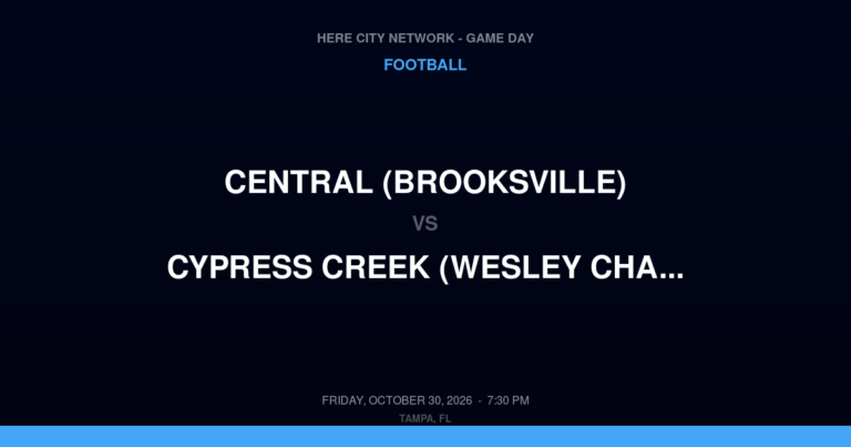 Central (Brooksville) at Cypress Creek (Wesley Chapel)