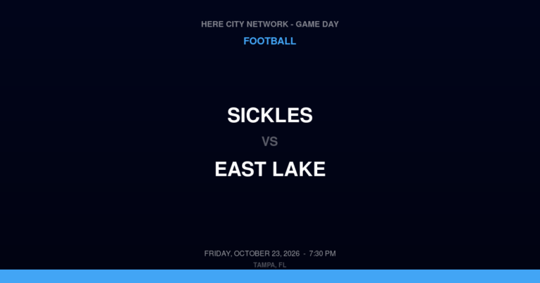 Sickles 12, East Lake 56